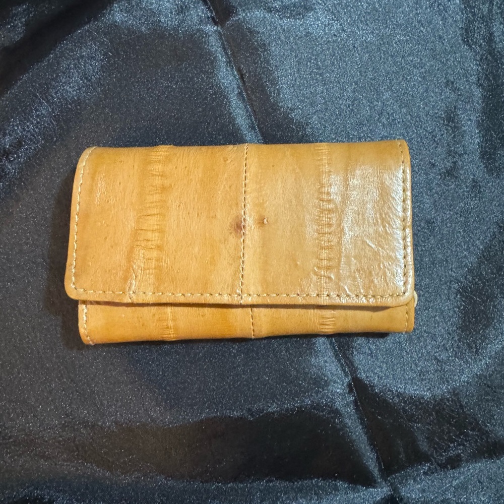 Tan Leather Key & Card Holder
